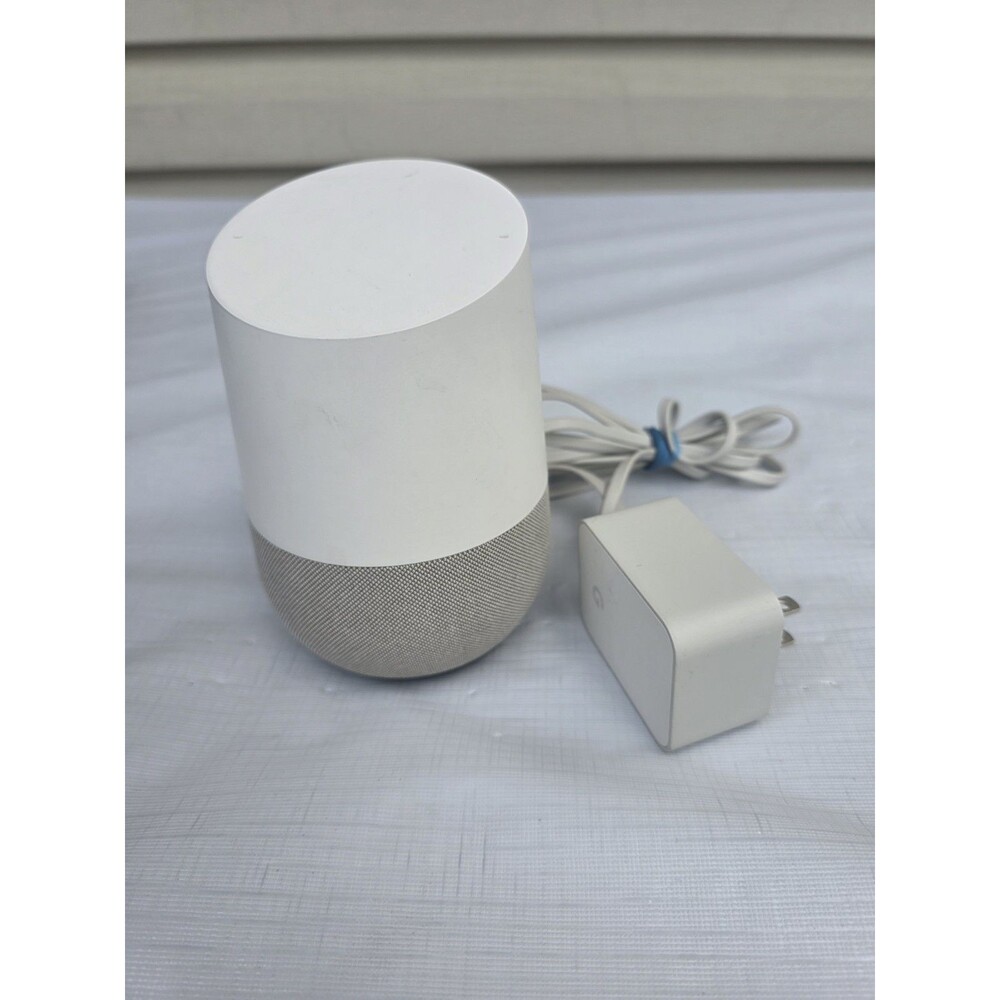 Google Home Smart Assistant SPEAKER VOICE Google ASSIST White Slate - Picture 2 of 8